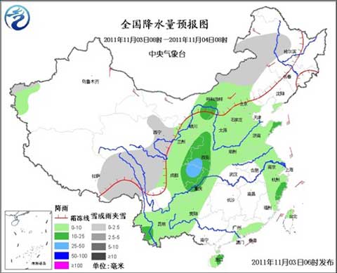 全国降水量预报图 全国降水量预报图
