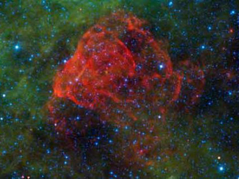 3700年前超新星爆发遗迹形似宇宙玫瑰(图) 3700年前超新星爆发遗迹形似宇宙玫瑰(图)